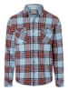 Timezone Hemd - Regular fit - in Hellblau/ Rot