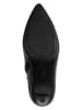 s.Oliver Leder-Stiefeletten in Schwarz
