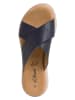 s.Oliver Leren sleehakslippers donkerblauw