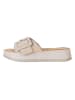 s.Oliver Leder-Pantoletten in Beige