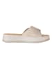 s.Oliver Leder-Pantoletten in Beige