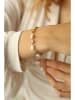 L'Atelier de Gaia Vergulde armband met edelstenen en parels