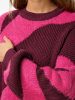Noisy may Pullover "Bilar" in Bordeaux/ Pink