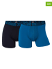 CR7 2er-Set: Boxershorts in Blau/ Schwarz