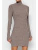 trendyol Gebreide jurk bruin