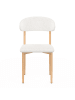 IDOMYA Factory 6-delige set: eetkamerstoelen "Callisto" wit - (B)48 x (H)80 x (D)47 cm
