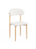 IDOMYA Factory 6-delige set: eetkamerstoelen "Callisto" wit - (B)48 x (H)80 x (D)47 cm