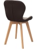 IDOMYA Factory 4-delige set: stoelen "Gladys" beige/bruin - (B)50 x (H)79 x (D)46 cm