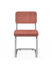 IDOMYA Factory 4-delige set: eetkamerstoelen "Naya" terracotta - (B)44 x (H)79 x (D)52 cm