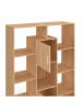 IDOMYA Factory Bücherregal "Faustine in Hellbraun - (B)90 x (H)143 x (T)30 cm
