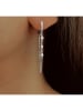 DI GIORGIO Srebrne kolczyki-kreole z cyrkoniami