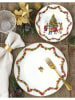 Easy Life Serveerplateau "Christmas Dance" wit/meerkleurig - Ø 32 cm