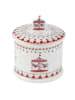 Easy Life Pojemnik w kolorze biało-czerwonym - wys. 16,5 x Ø 14 cm