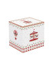 Easy Life Voorraadpot "Christmas Wonderland'' wit/rood - (H)16,5 x Ø 14 cm