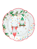 Easy Life Talerzyki deserowe (2 szt.) w kolorze biało-zielonym - Ø 20 cm