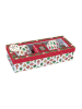 Easy Life 3-delige set: koppen en opbergdoos "Jingle Bells'' rood/wit/groen
