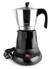 Ibili Elektrischer Espressokocher ''Arábica'' in Schwarz/ Silber - 300 ml