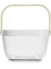 Ibili Aufbewahrungskorb in Weiß/ Beige - (B)22 x (H)12,5 x (T)21 cm