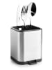 Ibili Bestekhouder "Eureka" zilverkleurig - (B)11,3 x (H)12,5 x (D)10,1 cm