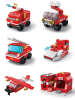 Techkidz 1000-częściowy zestaw konstrukcyjny "Fire brigade" w kolorze czerwonym - 6+