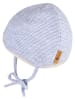 Sterntaler Bindemütze in Hellblau/ Weiß