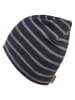 Sterntaler Beanie in Dunkelblau/ Hellbraun