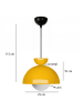ABERTO DESIGN Lampa wisząca w kolorze żółtym - wys. 15 x Ø 25 cm