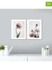 ABERTO DESIGN Druki artystyczne (2 szt.) w ramce - 30 x 40 cm
