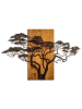ABERTO DESIGN Dekoracja ścienna "Tree" w kolorze brązowo-jasnobrązowym