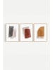 ABERTO DESIGN 3er-Set: Gerahmte Kunstdrucke - (B)33 x (H)48 cm