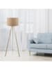 ABERTO DESIGN Standleuchte in Beige - (H)140 x Ø 38 cm