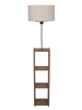 ABERTO DESIGN Standleuchte in Hellbraun/ Beige - (H)150 x Ø 38 cm