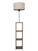 ABERTO DESIGN Standleuchte in Hellbraun/ Beige - (H)150 x Ø 38 cm