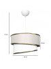 ABERTO DESIGN Hanglamp crème/wit - (H)70 x Ø 30 cm