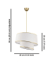 ABERTO DESIGN Hanglamp wit - (H)20 x Ø 32 cm
