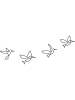 ABERTO DESIGN 4er-Set: Wanddekore "Birds"
