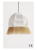 ABERTO DESIGN Hanglamp wit/beige - (H)70 x Ø 30 cm