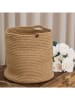 ABERTO DESIGN Aufbewahrungskorb in Hellbraun - (B)15 x (H)20 x (T)18 cm