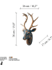 ABERTO DESIGN Wandobjekt "Deer" - (B)26 x (H)38 cm