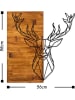 ABERTO DESIGN Wanddekor "Deer" - (B)56 x (H)58 cm