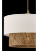 ABERTO DESIGN Hanglamp wit/beige - (H)65 x Ø 30 cm