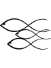 ABERTO DESIGN Wanddekor "Fish" - (B)50 x (H)30 cm