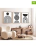 ABERTO DESIGN Druki artystyczne (3 szt.) w ramce