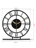 ABERTO DESIGN Standuhr "Roman" in Schwarz - Ø 25 cm