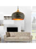 ABERTO DESIGN Hanglamp zwart/goudkleurig - Ø 30 cm