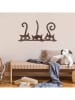 ABERTO DESIGN Wanddekor "Rusty Cats" - (B)60 x (H)33 cm