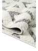 ABERTO DESIGN Hochflor-Teppich "Sevilla" in Creme/ Hellgrau