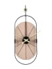 ABERTO DESIGN Wandklok lichtbruin/zwart - (B)29 x (H)77 cm