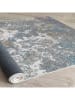 ABERTO DESIGN Laagpolig tapijt grijs/blauw