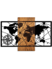 ABERTO DESIGN Dekoracja ścienna "World Map" - 84 x 57 cm